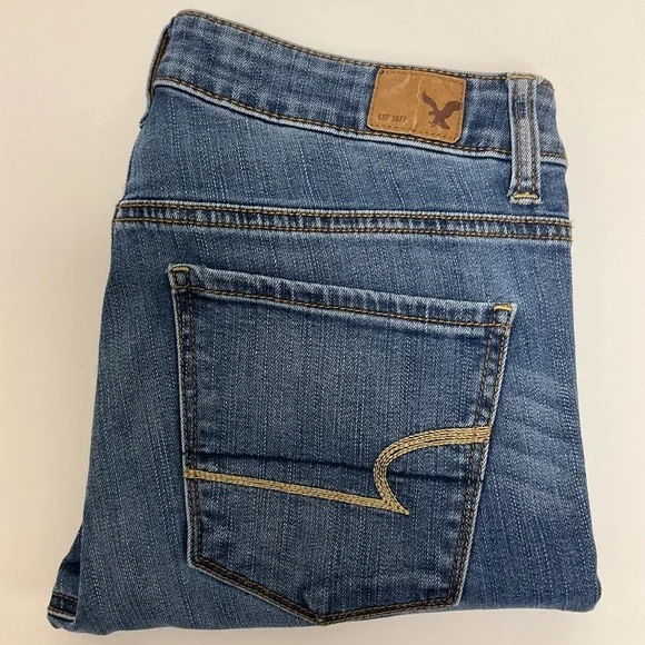 American Eagle Hi-Rise Crop Super Stretch Jegging - Picture 2 of 6